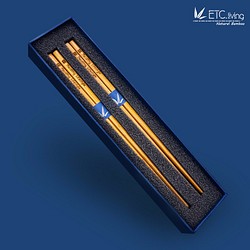 金竹 - 完璧なハンドヘルドの24センチメートル -  [ハードカバーボックス箸の二組は、カードの強打に]命をETC.livin 1枚目の画像