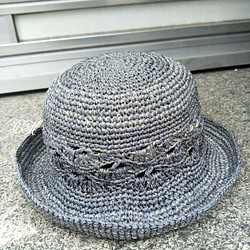 ÇChelseaHandmade率フラワー織りの帽子 1枚目の画像