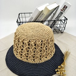 Chelsea Handmade日本和紙編織草帽 第1張的照片