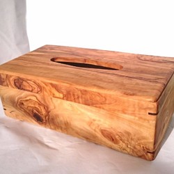 小豆島産オリーブの木　ティッシュBOX　2 1枚目の画像