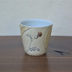 イッチンストライプあざみ紋　フリーカップ 1枚目の画像
