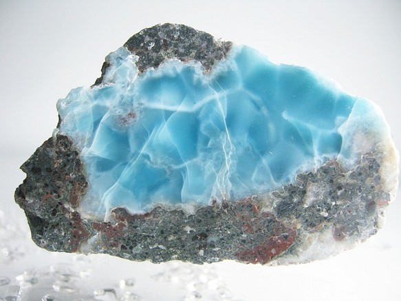 ラリマー 原石 【送料込】 LMRG037 ドミニカ共和国の鉱山から larimar