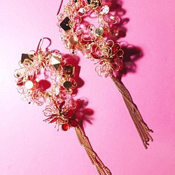 IVY TOKYO中国メリー蘇Dの爪の金のイヤリング+赤血球限られたプリオーダーの制限+ 1枚目の画像