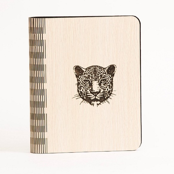 ウッド方程式[カスタム色やパターンJieke─1を置き換える]ノートブック -  Leopardのノートブック/文房具/ギフト/ 1枚目の画像