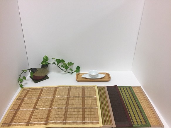 高級細竹編織餐墊 第1張的照片