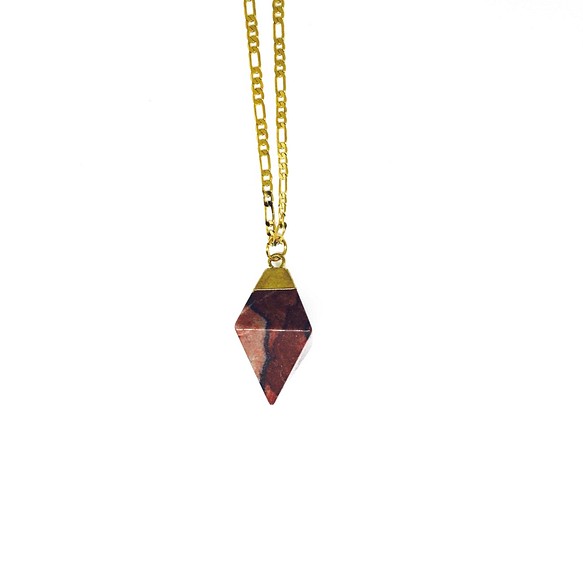 天然瑪瑙のネックレス18K金メッキダイヤモンド切削 ネックレス