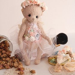 泰迪熊 泰迪熊頭飾 小娃飾物 娃娃頭飾 Blythe Blythe頭飾 手作熊頭飾 公仔頭飾 娃娃小飾物 第1張的照片