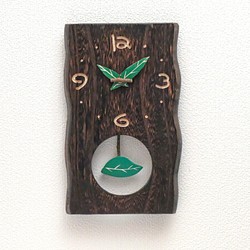 手作り木の振り子掛け時計 1枚目の画像