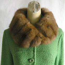 ¶ new antique fur ¶ 毛皮の王様ロシアンセーブルnejiriスヌード「goffur」 1枚目の画像