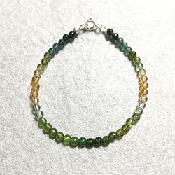 Forest Tourmaline 3.3mm bracelet design/ 3.3mm森林 綠色系漸層手鍊 第1張的照片