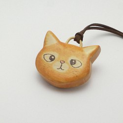 桂の猫ペンダント P1221 1枚目の画像