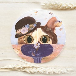[Doo]貓世界-秋天●陶瓷吸水杯墊●療癒小物 第1張的照片