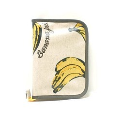 文庫本サイズの手帳・ブックカバー「バナナねこ」 1枚目の画像