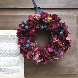 Burgundy  wreath 1枚目の画像