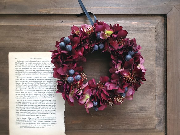 Burgundy  wreath 1枚目の画像