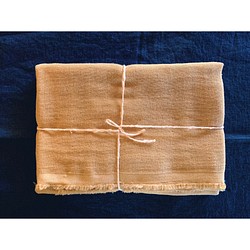 有機棉三層紗布（棕色）50x100cm 尺寸 第1張的照片