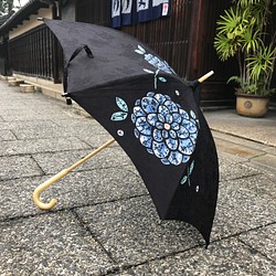有松絞り日傘  〜大輪の華〜 1枚目の画像