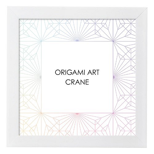 ポスター「ORIGAMI CRANE」　フレーム付き 1L 1枚目の画像
