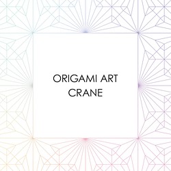 ポスター「ORIGAMI CRANE」　フレーム付き 1L 2枚目の画像