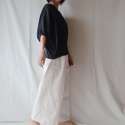 100％純棉dolman女式襯衫（免費/黑色） 第1張的照片