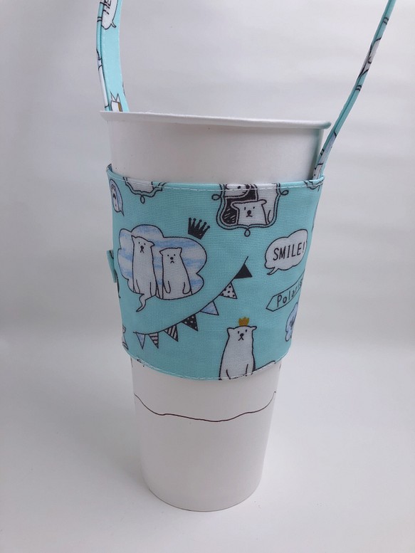 手作りの環境にやさしいマグカップセット/ホッキョクグマの惑星-madeforlove 1枚目の画像