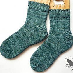 Aguas～水 マラブリゴ 手編み靴下 1枚目の画像
