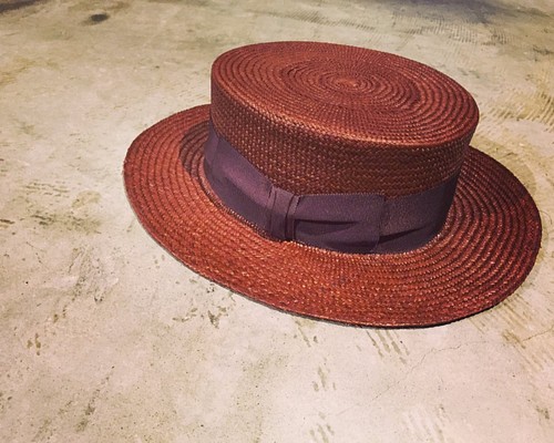 Panama Boater Hat パナマハット カンカン帽 ボーターハット ストロー