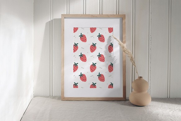 [A4海報]草莓雨果版畫內飾 第1張的照片