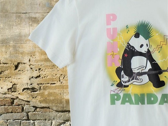 PUNK PANDA 【パンク パンダ】The Clash カラー： ホワイト 1枚目の画像
