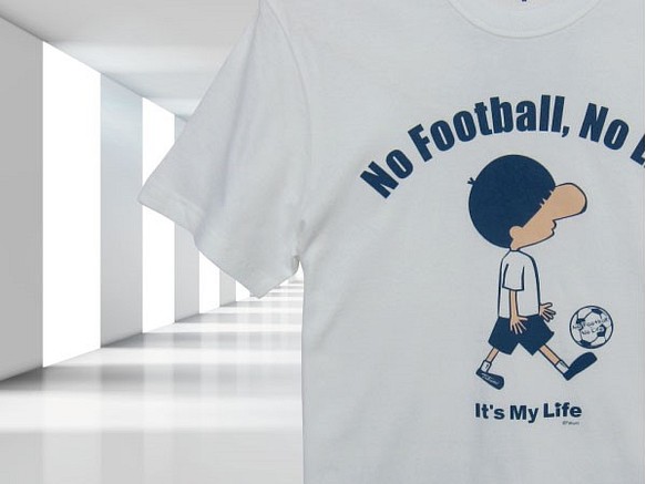 60%OFF （定価：3,500円）  【No Football No Life 】白  Ｌサイズ 1枚目の画像
