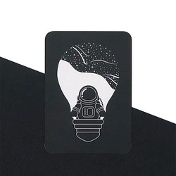 太空電燈泡明信片1入 | Astro Lightbulb Postcard | pulps of wood 第1張的照片