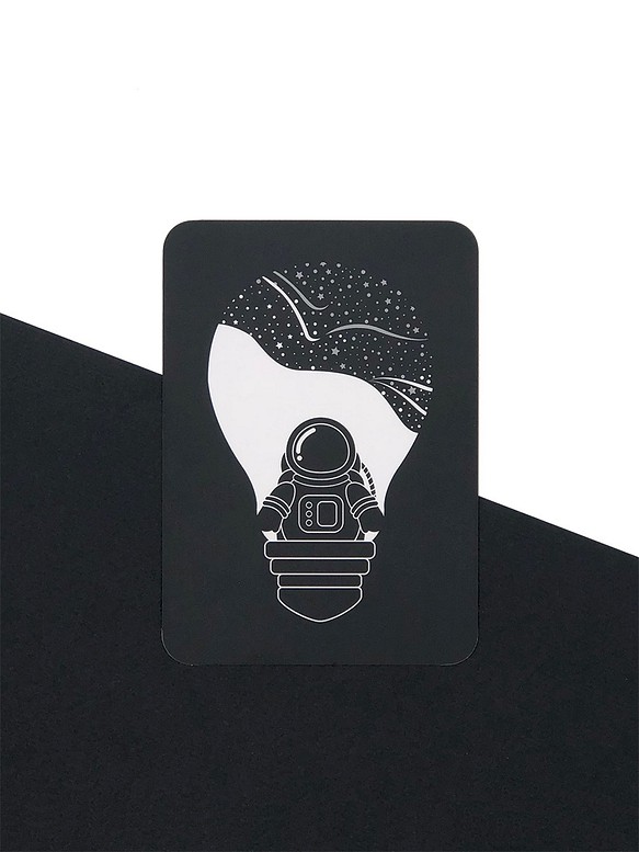 太空電燈泡明信片1入 | Astro Lightbulb Postcard | pulps of wood 第1張的照片