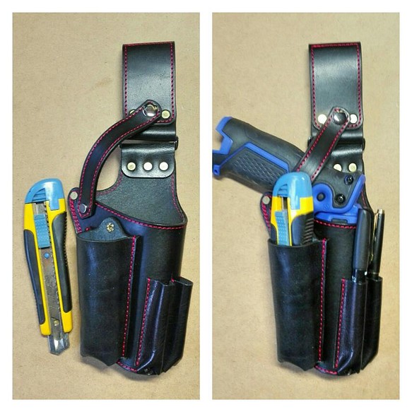 ペン型インパクトホルダー、ペン差しポケット、カッターポケット付き 1枚目の画像