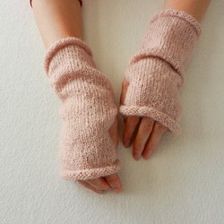 Dusty Pink  ハンドウォーマー/指なし手袋 #05　 1枚目の画像