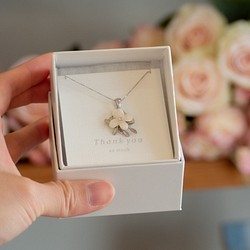“ ミニ紫陽花のネックレス・リーフ ” 1枚目の画像