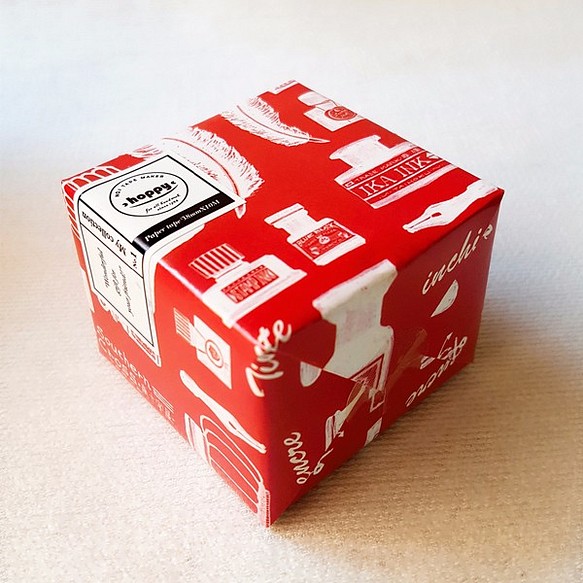 【hoppy】Mini Box-INK RED / 文具賞 墨水紅紙膠帶 / GTIN : 4713077972380 第1張的照片