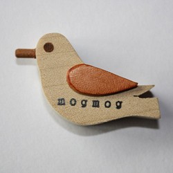 木製小鳥さんマグネット 1枚目の画像