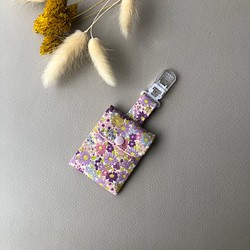 [ラッキーバッグをピンで留める]-咲くマーガレット（紫の花） 1枚目の画像