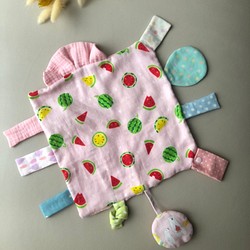 寶寶學習安撫巾－多采多姿的繽紛小西瓜(粉紅色) 第1張的照片