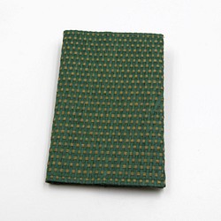 [紙布ホーム]パスポートカバー（緑色にチェック） 1枚目の画像