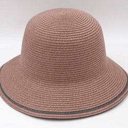 【紙布家】雙色漁夫帽（葡萄紫）紙線編織 第1張的照片