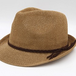 【紙布家】日式紳士帽網紋 咖啡色 第1張的照片