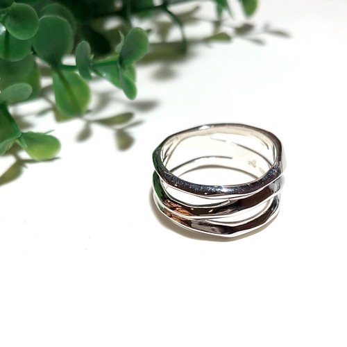 送料&ラッピング無料♪シルバーペアリング ◇Trinity Ring◇ オーダー