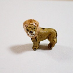 ペルー製セラミック動物パーツ　ライオン 1枚目の画像
