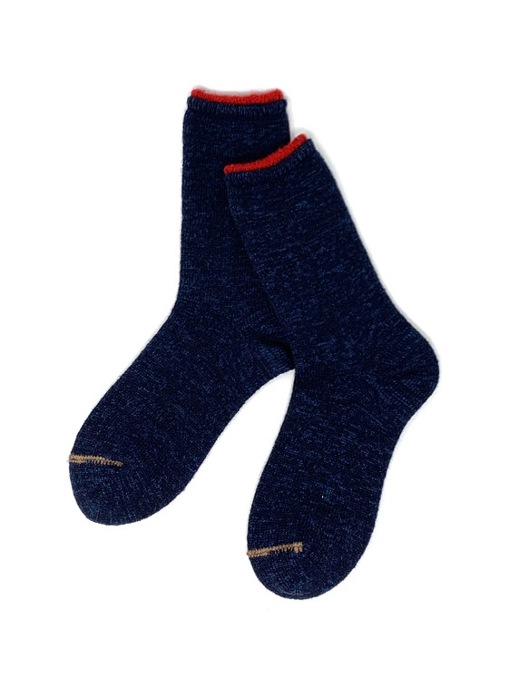 TMSO-116【Mountain Ranch Hemp Socks】(NAVY)23cm〜25cm  ウール・麻　使用 1枚目の画像