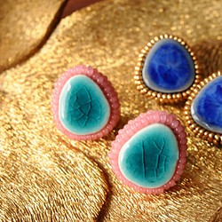 &lt;Polaris ~ Michishirubeno Hoshi ~&gt; 埃及藍 ☆ 耳環或耳環 第5張的照片