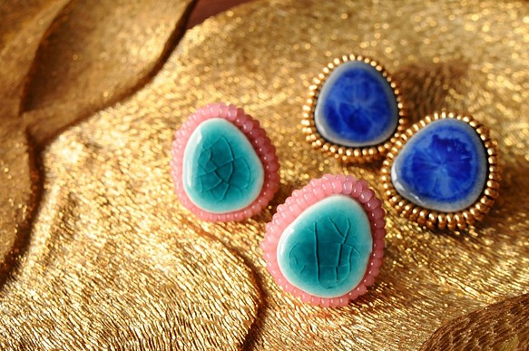 &lt;Polaris ~ Michishirubeno Hoshi ~&gt; 埃及藍 ☆ 耳環或耳環 第5張的照片