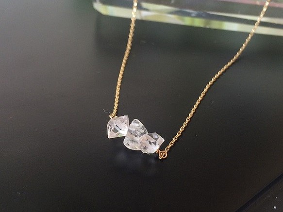 夢幻水晶Herkimer鑽石小項鍊 第1張的照片