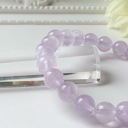 19厘米癒合薰衣草紫水晶手鍊簡單 第1張的照片