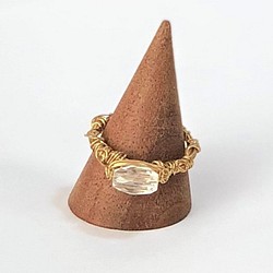 ≪天然石≫ クリアクオーツ 水晶 リング 指輪♪結婚式 記念日 1枚目の画像